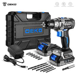 Boormachine DEKO 20V MAX Brushless Cordless Drill 42N.M Electric Screwdriver,18+1 Torque Settings,2Speeds Power Tools(DKBL20DU3)