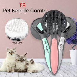 Grooming Cat Comb Dog Comb Hair Removes Pet Grooming Hair Cleaner Special Needle Brush Self Cleaning Pet Brush Cat Supplies