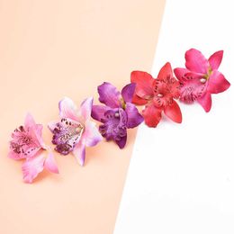 Dried Flowers Artificial Cheap Silk Butterfly Home Decoration Accessories Brooch Diy Christmas Wreath Fake Plants