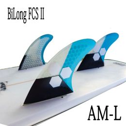 Nose Guard BiLong FCS II Fins -AM Large Template Performance Core PC Fiberglass Honeycomb Designed for Radical Surf Fin Quilhas Tri Fins 230613