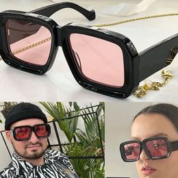 Summer designer bag Square sunglasses for men with thick plate frame and Solar Wind occhiali de soleil 40064 Barcelona style popular outdoor glasses for women