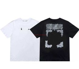 OFFs Summer T Shirt Mens Womens Designers T-shirts Loose Tees Tops Man Casual Shirt Luxurys Clothing Streetwear Shorts Sleeve Polos Tshirts Size S-X WhitE 3jx