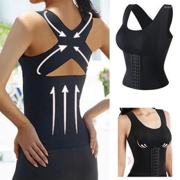 Women's Shapers High Quality Waist Buttoned Bra Shapewear Women 3 In 1 Body Shaping Vest Tummy Control Trainer Back Support Posture