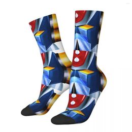 Men's Socks UFO Robot Grendizer Men's Women's Polyester Casual Gundam Novelty Spring Summer Autumn Winter Middle Tube Gift