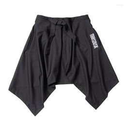 Men's Shorts Techwear Hip Hop Men Women Harem Skirts Harajuku Skateboard Streetwear Black Pleated Apron Gothic Joggers Trousers Pants