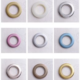 Curtain Poles 204075PCS LOT High Quality Home Decoration Accessories Nine Colours Plastic Rings Eyelets for Curtains Grommet Top 230613
