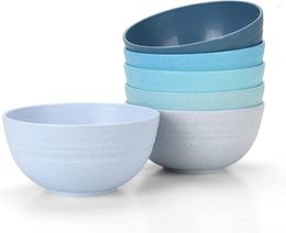 Bowls Unbreakable Cereal 24 OZ Microwave And Dishwasher Safe BPA Free E-Co Friendly Wheat Straw Bowl Assorted Colour Dessert