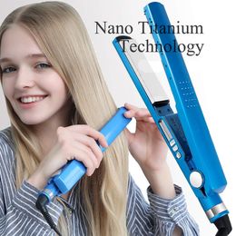 Hair Straighteners Nano Straightener Plate Flat Iron Curler Pro 450F 14 Straightening Irons Style Tool p230612