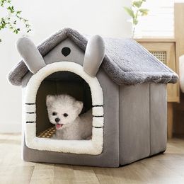 Mats Pet Dog Bed Dog House Cat Bed Mat Plush Cushion Net Pet Supplies Lovely Cave Soft Sofa Cat Accessories High Quality