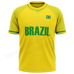 Men's T-Shirts Brasil Flag T Shirt Men Fashion Oversized T-shirts Kids Hip Hop Tops Tees Brazil Flag Tshirt Graphic Camisetas Women Tops Punk 230613