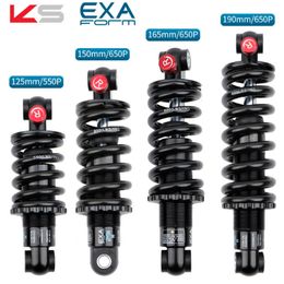 Bike Groupsets EXA Adjustable Spring Boost MTB Rear Shock Absorber Aluminium Alloy Downhill Hydraulic Suspension Part 230612