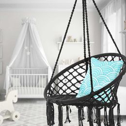 Hammocks Swing Rope Hanging Outdoor Indoor Bar Garden Seat Hammock Swing for Children Child Hanging R230613