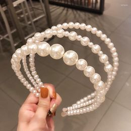 Hair Clips Fashion Sweet Pearl Headband Headwear Luxury Big Girl Accessories Jewellery Accesorios Para El Cabello