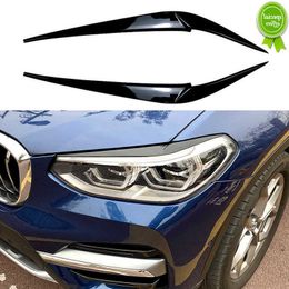 New Car Headlight Eyebrows Eyelids Lids ABS Plastic Retrofit Decorative Accessories for BMW X4 X3 G01 G02 2018 2019 2020 2021