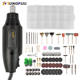 Boormachine Tungfull Drill Power Tools Electric Mini Drill Grinding Accessories Set 220V Wireless Mini Engraving Pen For Dremel tools