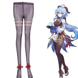 Sexy Socks Genshin Impact Cosplay Stockings Venti Yun Jin Keqing Raiden Shogun Ganyu Stocking Halloween Costume Accessories Pantyhose 230613