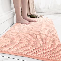 Mats Top Density Thick Luxury Chenille Bathroom Mat Extra Soft Absorbent Doormat Shaggy Machine Wash Quick Dry Home Floor Rug