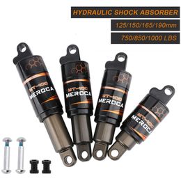 Bike Groupsets Aluminium Alloy Rear Shock Absorber For Mountain Hydraulic 125 150 165 190mm Oil Spring 230612