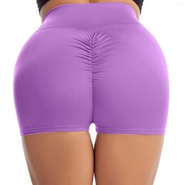 Active Shorts Cheer Fitness Women Fashion Solid Pant Leggings Pants Slim High Waist Sport Yoga Cotton Blend