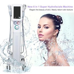 Powerful 6 In 1 Micro dermabrasion Rejuven Skin tightening Acne Treatment Anti Aging Facial Hydro Cleaning Water Jet Facial Care Oxygen Small Bubble Machine