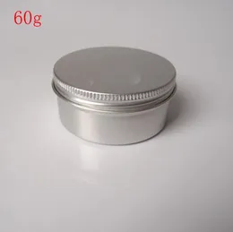 Free Shipping - 50 x 60g Aluminium jar, metal jar for cream powder gel use, 2 oz cosmetic bottles, 60ml Aluminium container