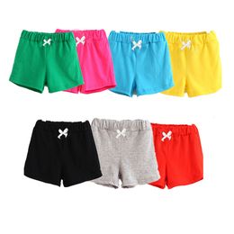 Shorts VTREE Summer Boys Candy Color Sports For Girls Cotton Children Casual Kids Beach 230613