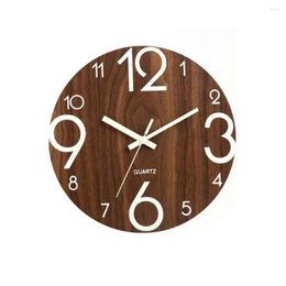 Wall Clocks Luminous Clock Hallway Easy To Read Quartz Night Lights Office Low Noise Arabic Number Non Ticking Practical Home Decor