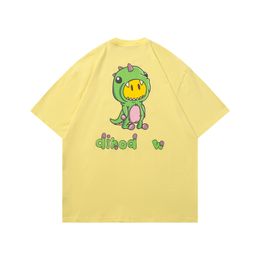 D rew shirt Designer smiling face T-shirts Printed Fashion man angels T-shirt Cotton Casual Tees Short Sleeve Luxury Hip Hop Streetwear T-Shirt SIZE S-XL Y17