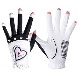 Cycling Gloves 1 Pair Golf Fingerless Silicone Particle Nonslip Left And Right Hand Breathable For Women 230612