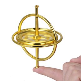 Spinning Top Creative Scientific Learning Metal Finger Gyroscope Gyro Pressure Relieve Classic Toy Educational For Children 230612