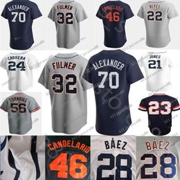 Custom S-4XL Baseball Jersey 28 Javier Baez 24 Miguel Cabrera Jonathan Schoop 8 Robbie Grossman Niko Goodrum Eric Haase Akil Baddoo Jerseys