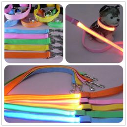 Brand new Pet supplies series dog leashes 15/20/25x120cm mesh leashes LED flashing light leashes Lmhfb