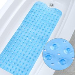 Mats Extra Long Bath Tub Mat Shower Mat with Suction Cups and Drain Holes Bathtub Mats Bathroom Mats For Tub 100*40cm Anti Skid Rug