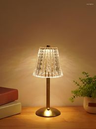 Table Lamps Luxury Lamp Rechargeable Bedroom Bedside Copper Nordic Desk Home Decor Night Indoor Lighting Gift
