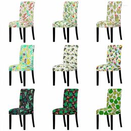 Chair Covers Cartoon Cactus Print Removable Cover High Back Anti-dirty Protector Home Gaming Office Bean Bag Chairs