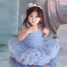 Girl Dresses Girls Ballet Tutu Dress Children Dancing Party Mesh Spanish Lolita Kids Performance Princess Ball Gown