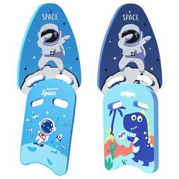 Inflatable Floats Tubes Lightweight Swimming Kickboard Cute Cartoon Floating Plate Back Kids Safe Training Swimming Pool Accessories Water Sports 230613