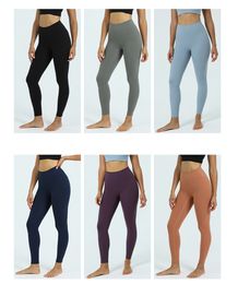 AL88 Women's Yoga Legging Wear Sports Lady's No Embarrassment Line Pants Lady's Hip Lift Tight High Waist Nude Fitness Exercise Pants Gym Legging