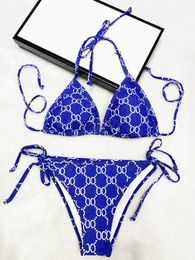 3G Summer Womens Designers sexy Swimsuits Brands Letter Printed Lace Up thong Suits Summer Bandage Bikini Sets Two Pieces Swimwears S-XL