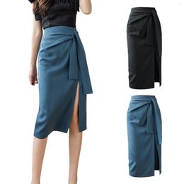 Skirts Women's High Waist Slimming Anti Light Denim Bag Hip A Line Skirt Womens Bikini Dress Midi Travel