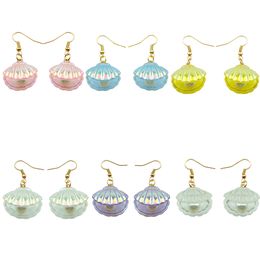 Charm Kawaii Pearl Shell Earrings Costume Trendy Style Woman Girl Jewelry Drop Delivery Smtpq