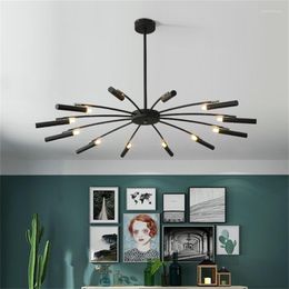 Chandeliers American Luxury Pendant Lamps LED G9 For Livingroom Coffee Shop Restaurant Modern Rotatable Illumination Hanging Light Fixtures