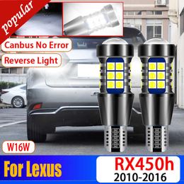 New 2Pcs Car Canbus No Error 921 LED Reverse Light W16W T15 Backup Bulbs Super Bright For Lexus RX450h 2010 2011 2012 2013-2015 2016