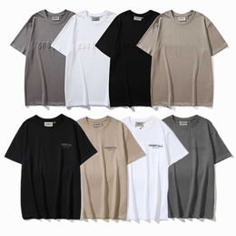 Top Craftsmanship Ess Mens t Shirts men women Fashion designer tshirt Street Casual fog Short Sleeve FG tees 1977 Cotton stereo printing polos Tidal flow design 666