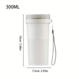1PC Handheld Juicer, Double Use Blender Juicer Cup, Portable Blender, USB Rechargeable Mini Blender Cup For Shakes And Smoothies
