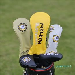 Other Golf Products Sun Fisherman Hat Golf Club #1 #3 #5 Mixed Colours Wood Headcovers Driver Fairway Woods Cover PU Leather Head Covers Golf Putter