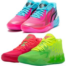 Women LaMelo Ball MB1 MB02 Rick Morty LO IMBALANCE pink kids Basketball Shoes for sale Grade school Sport Shoe Trainner Sneakers US4.5-US12 MB01