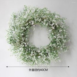 Decorative Flowers 40CM Simulation All Over The Sky Garland Ornaments Easter Hanging Door Wreath Window Wall Decoration Holiday Decorations