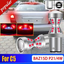 New 2Pcs High Bright Canbus No Error P21/4W 566 LED Stop Brake Light Bulbs BAZ15d 1122 7225 Lamps For Citroen C5 2001 2002 2003 2004