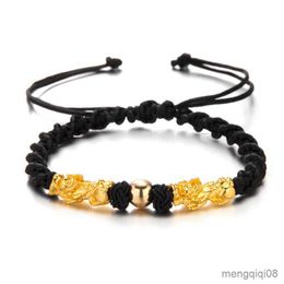 Bracelets Hand Made Feng Shui Bracelet Men Women Unisex Gold Colour Wealth And Good Luck R230614